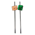 Product image Minecraft - Creeper and Pig Straws Set of 2