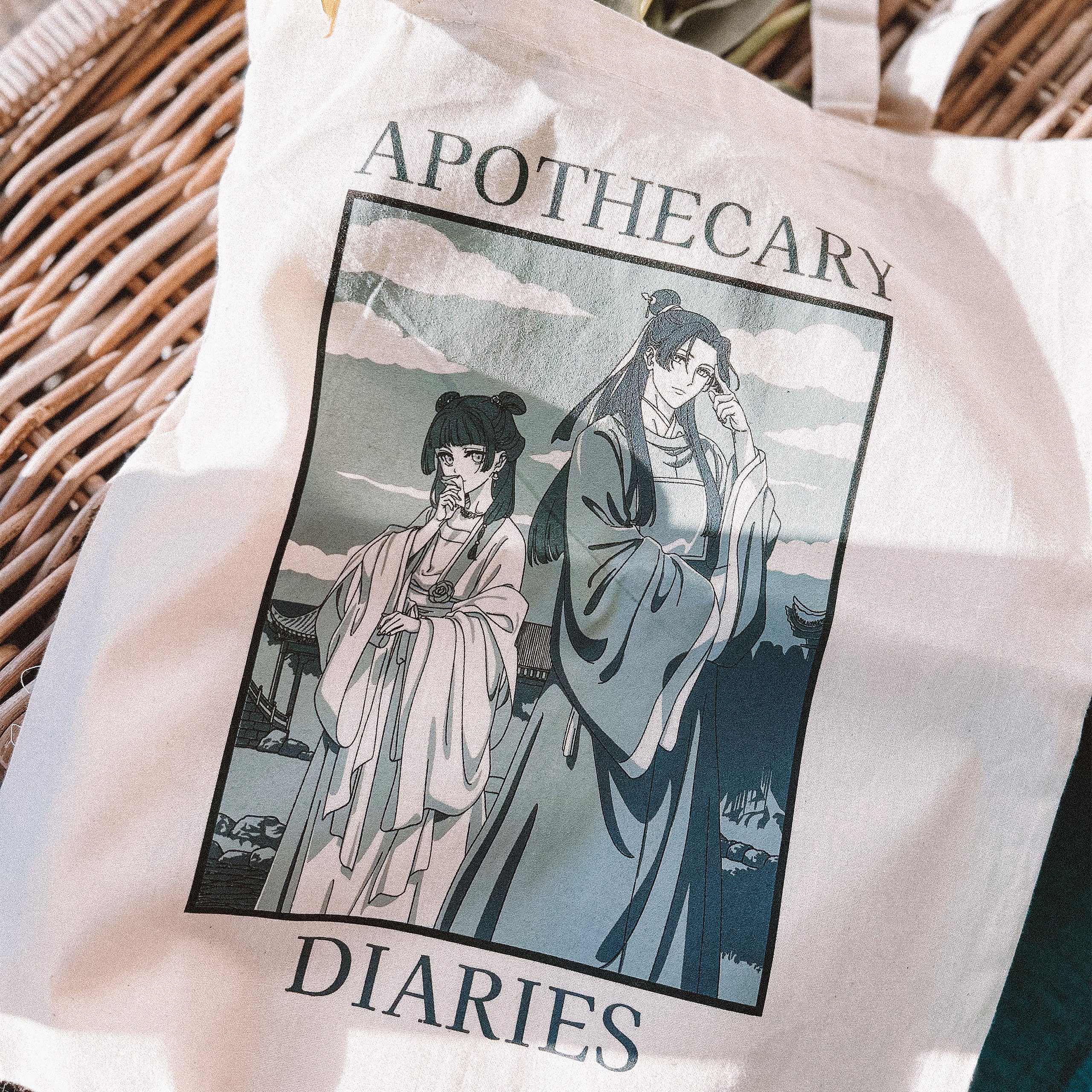 Product image Maomao and Jinshi tote bag for The Apothecary Diaries fans