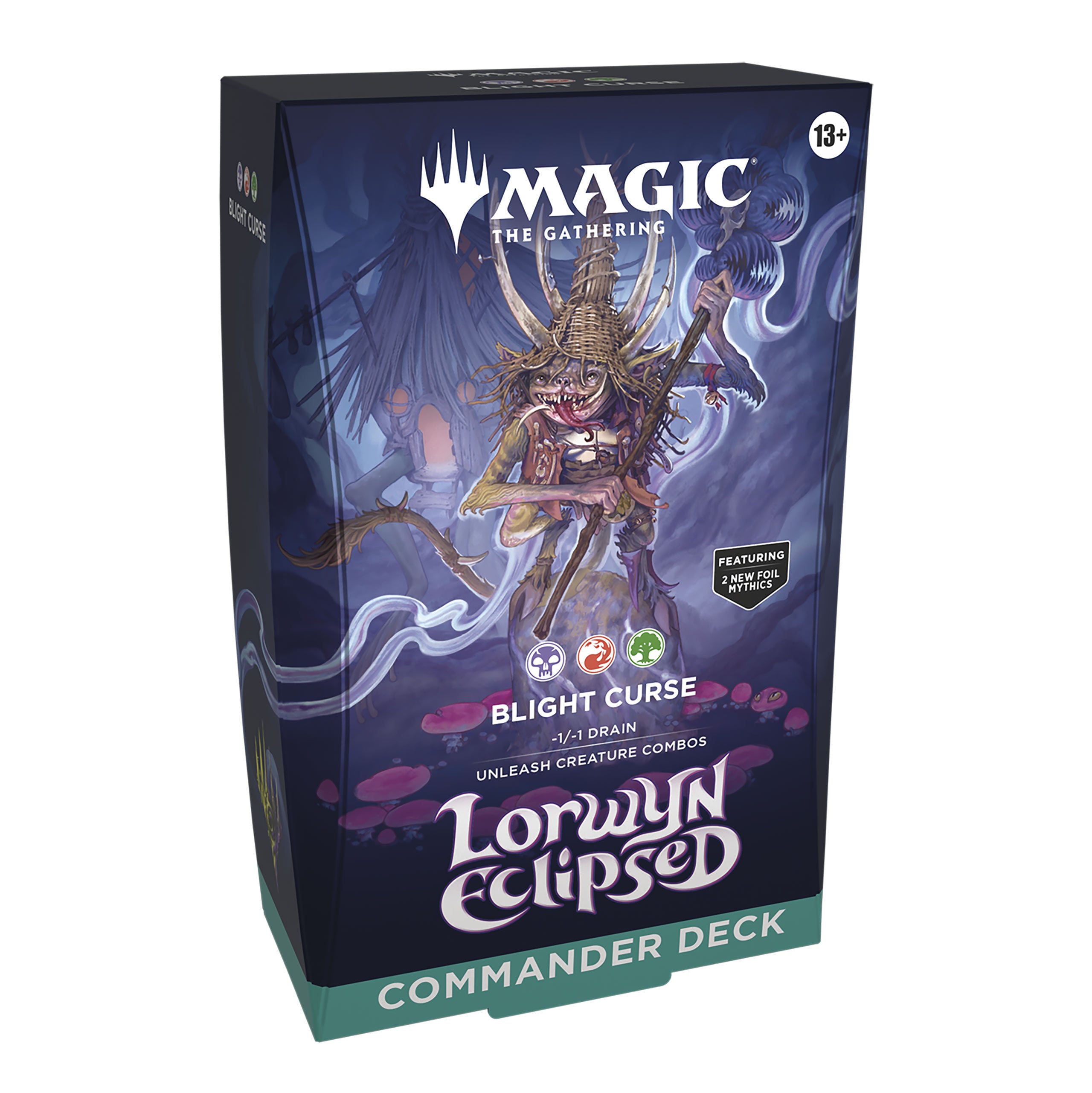 Product image Magic The Gathering - Lorwyn Eclipsed Blight Curse Commander Deck English Version