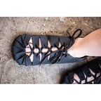Product image Medieval Ankle Shoes in Black Nubuck Leather