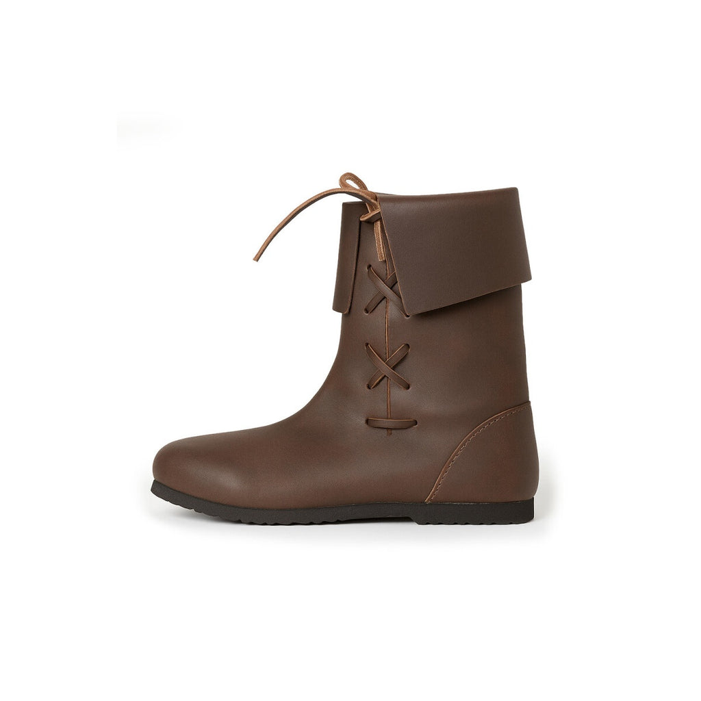 Product image Medieval Cuff Boots in Brown Nubuck Leather