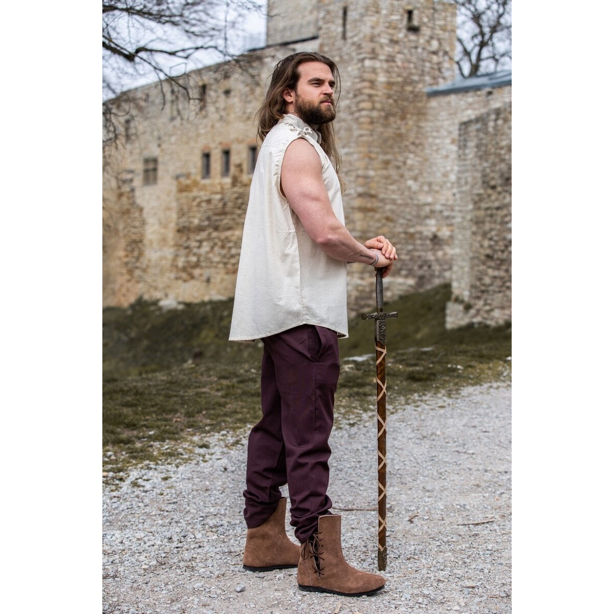 Product image Medieval Lace-Up Shirt Henn Sleeveless Beige