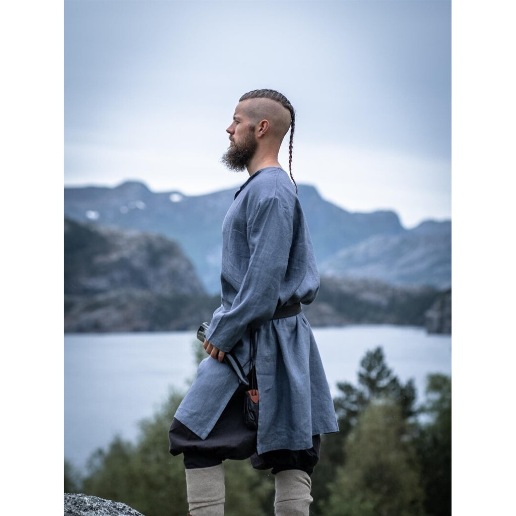 Product image Medieval Linen Tunic Halvar blue-grey
