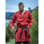 Product image Medieval Linen Tunic Halvar red