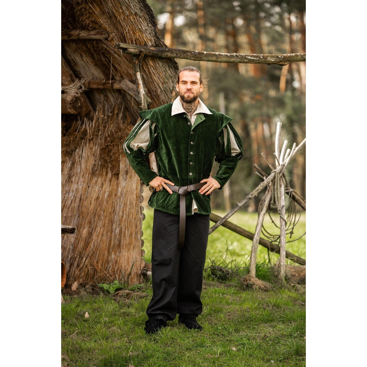 Product image Medieval Landsknecht Jacket Brandolf with Slashed Sleeves