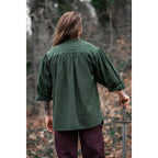 Product image Medieval Stand-Up Collar Lace-Up Shirt Georg mottled green