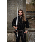 Product image Medieval Stand-Up Collar Lace-Up Shirt Georg mottled black