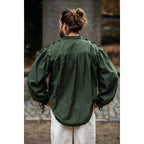 Product image Medieval lace-up shirt with eyelets Adrian green