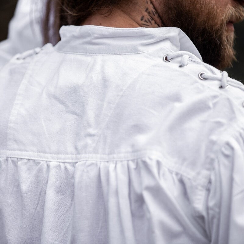 Product image Medieval Lace-Up Shirt with Eyelets Adrian White