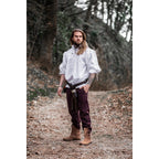 Product image Medieval Lace-Up Shirt with Eyelets Adrian White