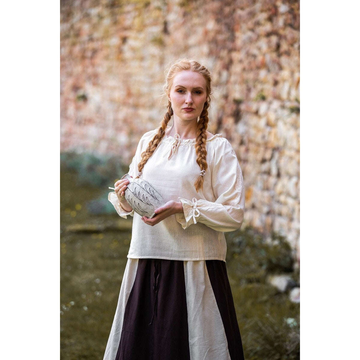 Product image Medieval Blouse with Lace Bettina beige