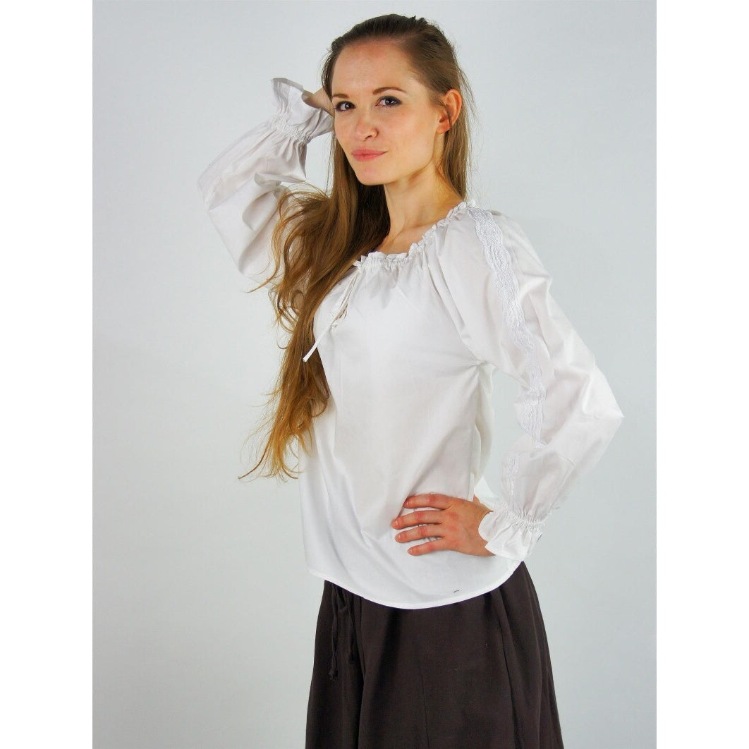 Product image Medieval Blouse with Lace Bettina White