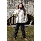 Product image Medieval Pintuck Shirt with Wooden Buttons Oswald beige