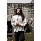 Product image Medieval Pintuck Shirt with Wooden Buttons Oswald beige