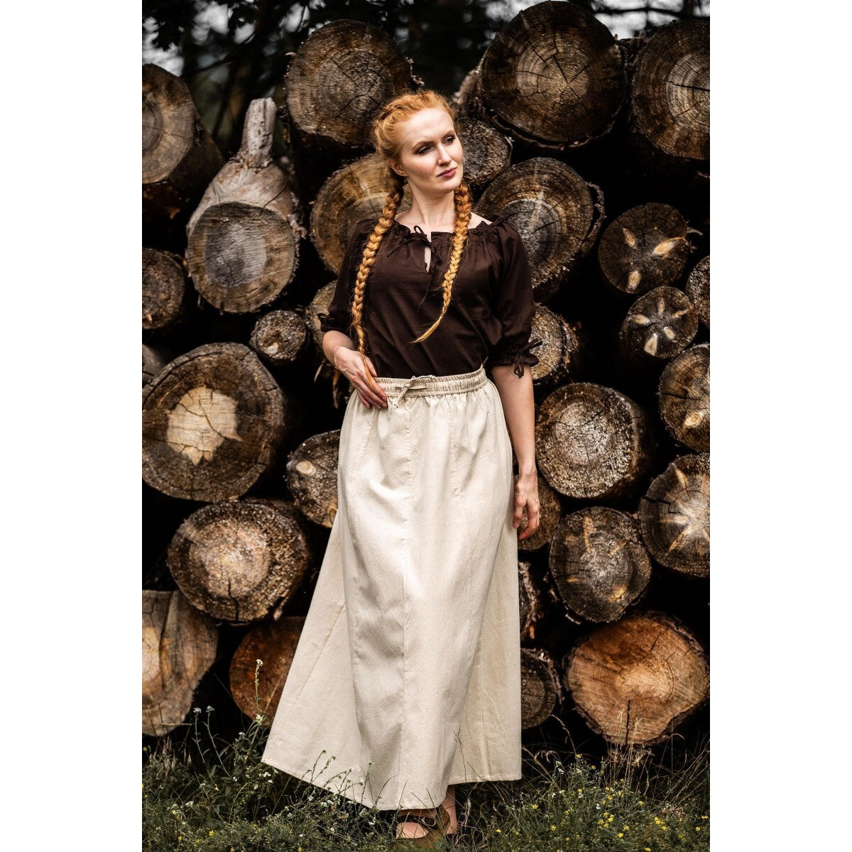 Product image Medieval Blouse Short Sleeve Vera dark brown