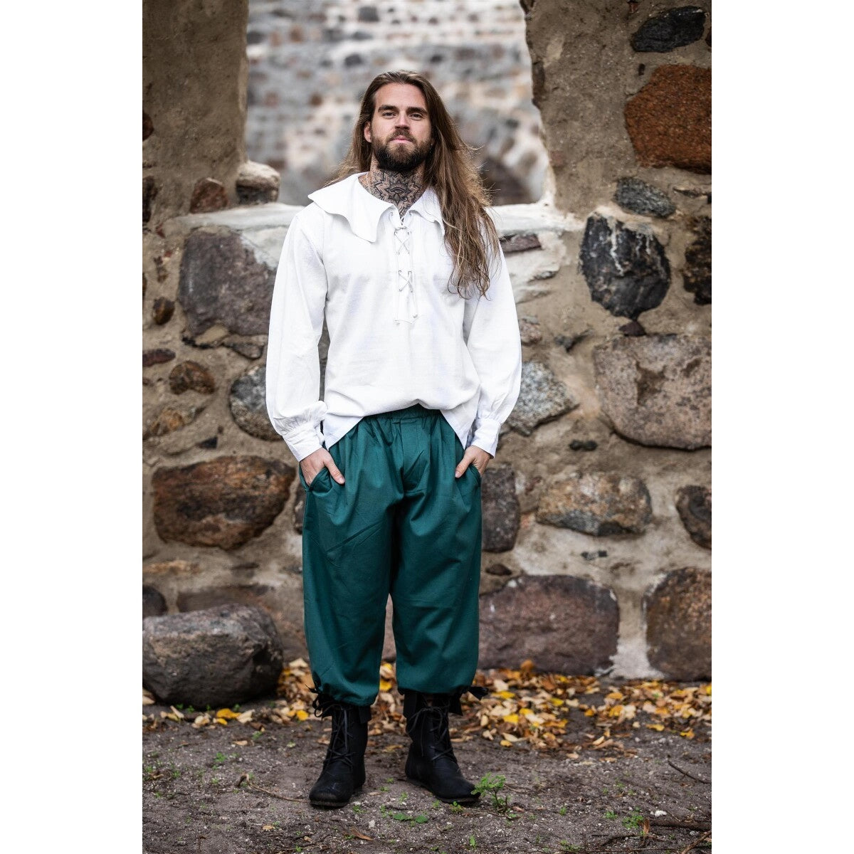 Product image Medieval Round Collar Shirt Athos White