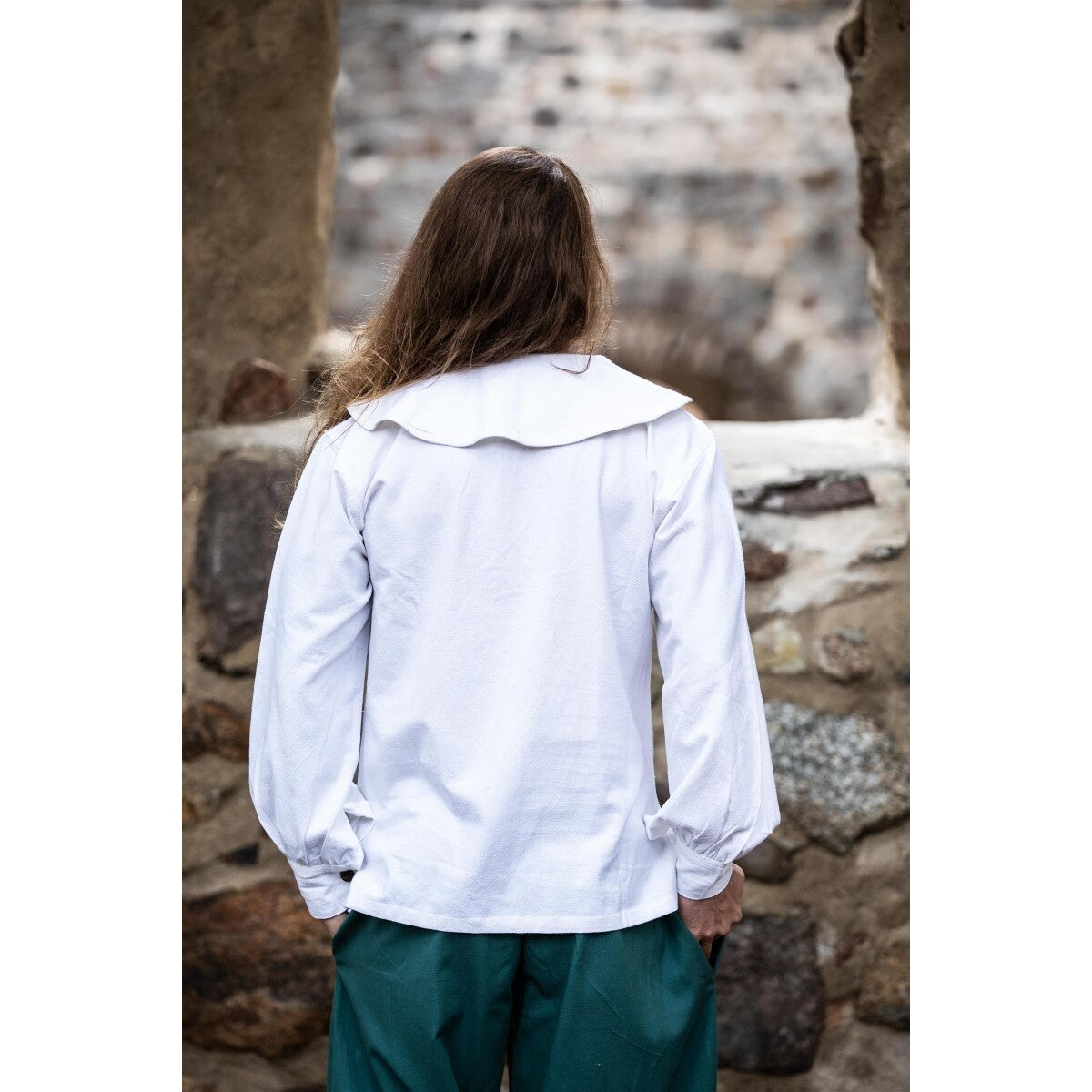 Product image Medieval Round Collar Shirt Athos White