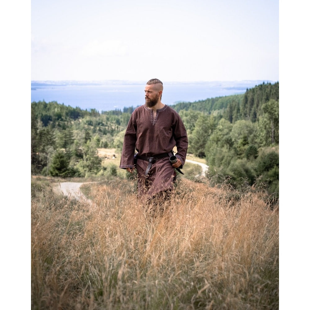 Product image Medieval Tunic with Trim Halvor dark brown