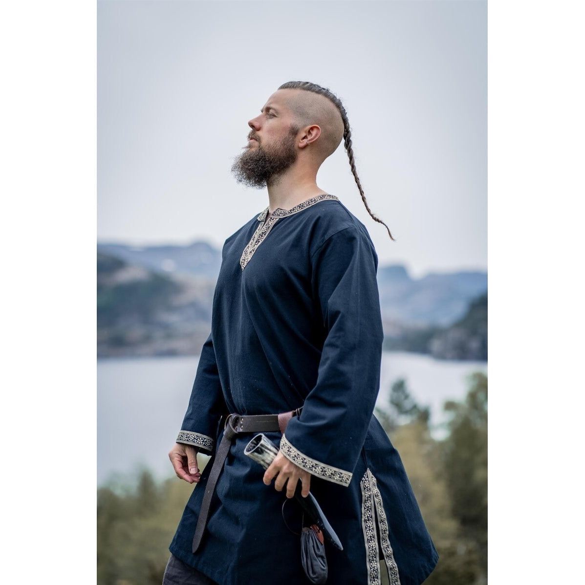 Product image Medieval Tunic with Trim Halvor Black