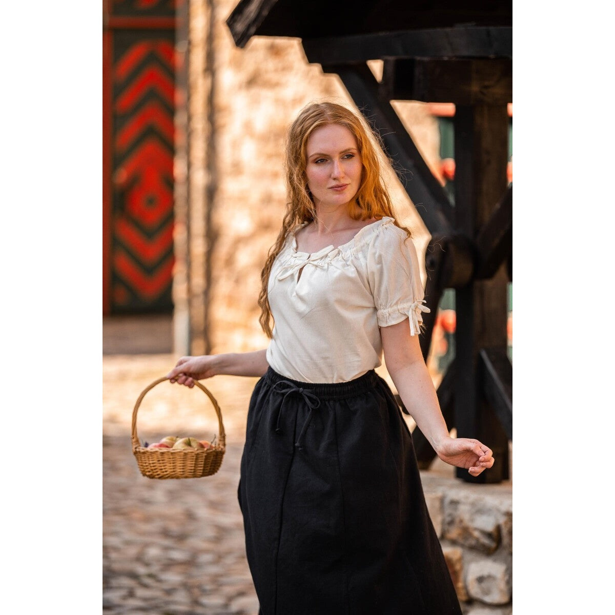 Product image Medieval Short-Sleeve Blouse Otilia beige