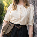 Product image Medieval Short-Sleeve Blouse Otilia beige