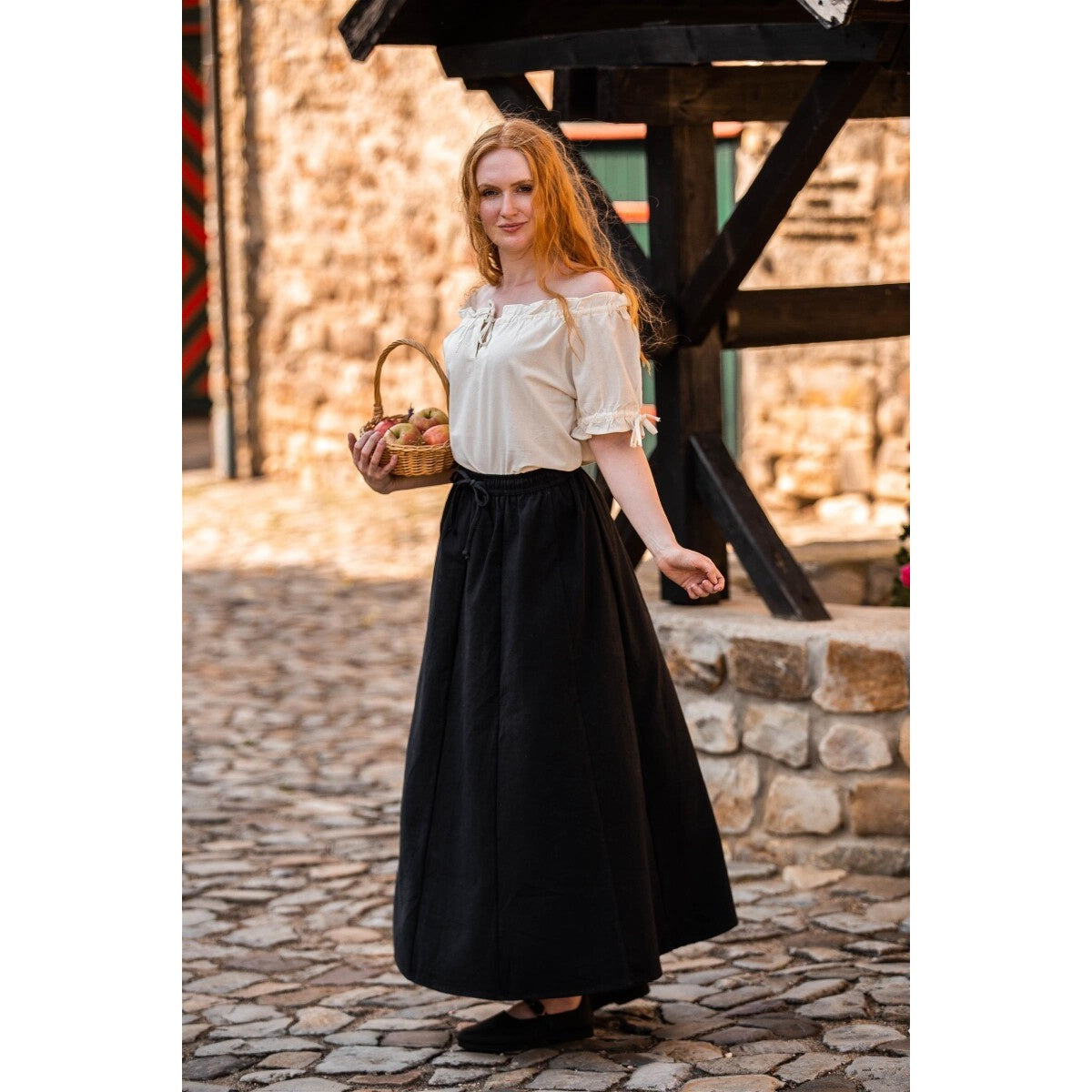 Product image Medieval Short-Sleeve Blouse Otilia beige