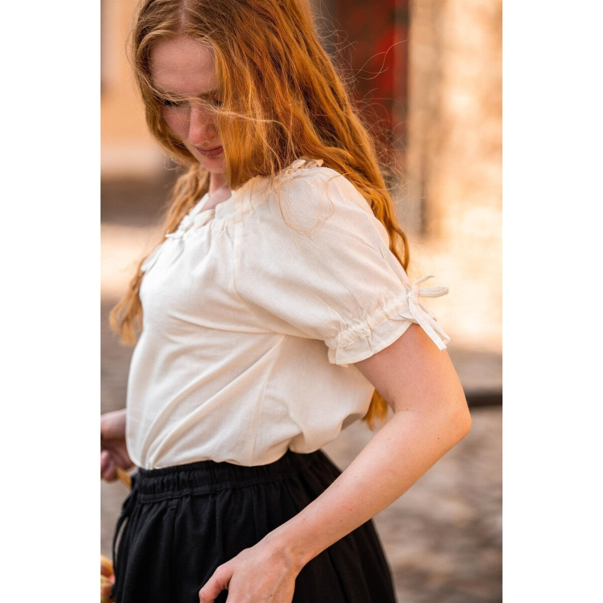 Product image Medieval Short-Sleeve Blouse Otilia beige
