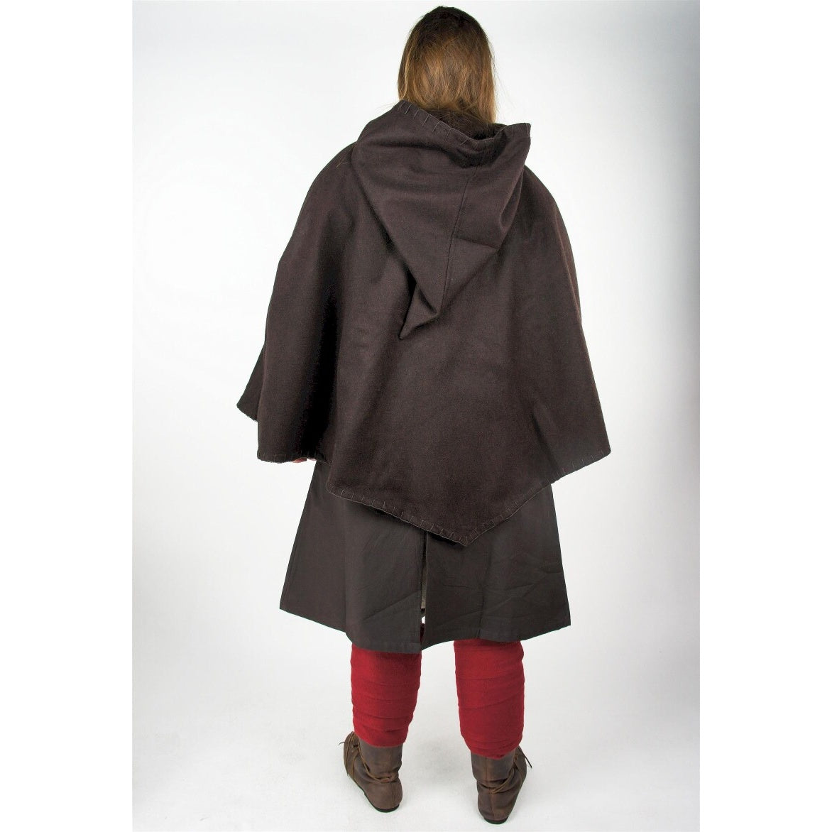 Product image Medieval Hood Egill with Embroidery brown