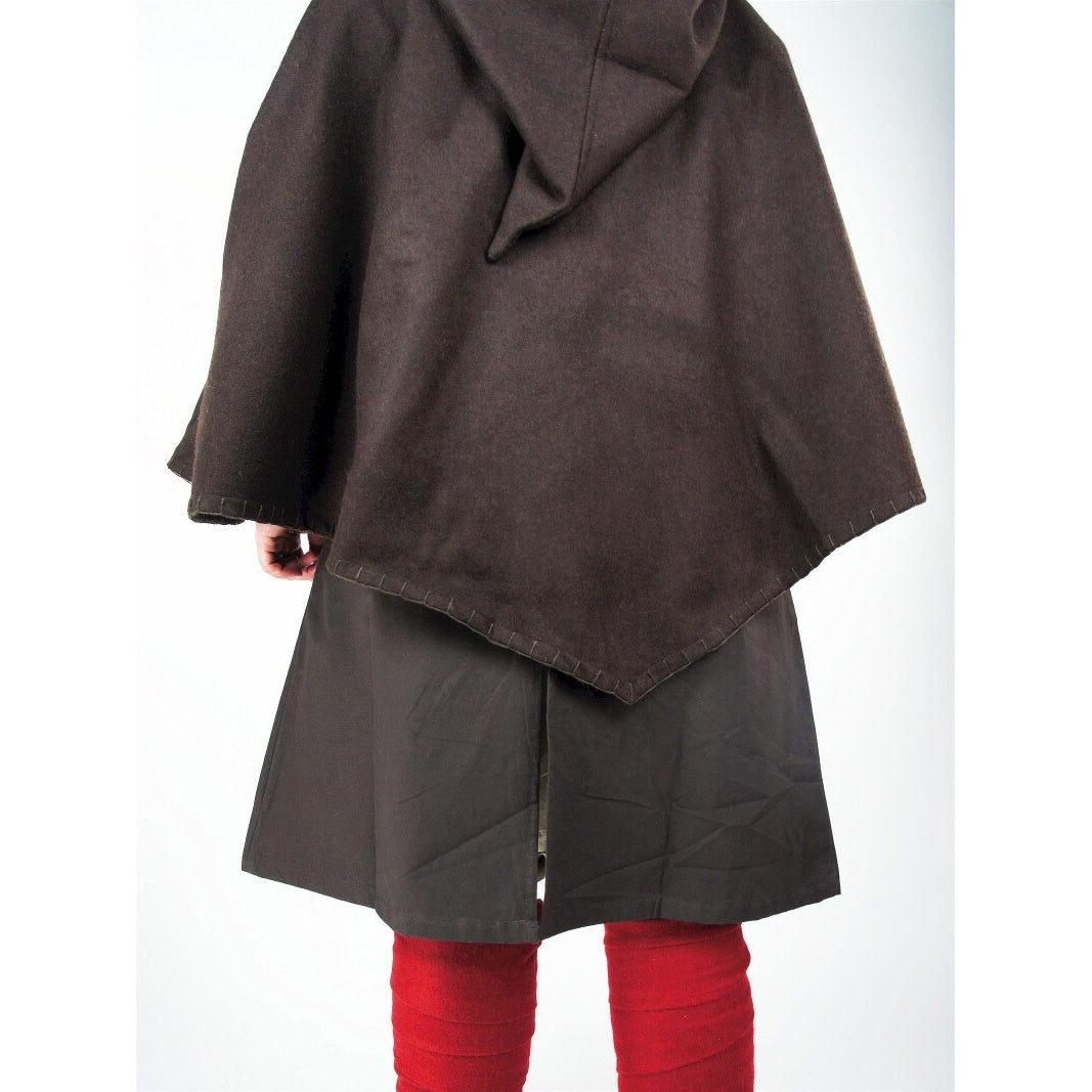 Product image Medieval Hood Egill with Embroidery brown