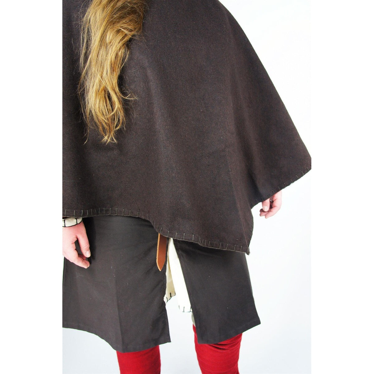 Product image Medieval Hood Egill with Embroidery brown