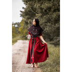 Product image Medieval Gugel Tyr with Wolf Embroidery brown