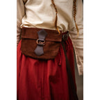 Product image Medieval Leather Belt Pouch Will with Dragon Clasp