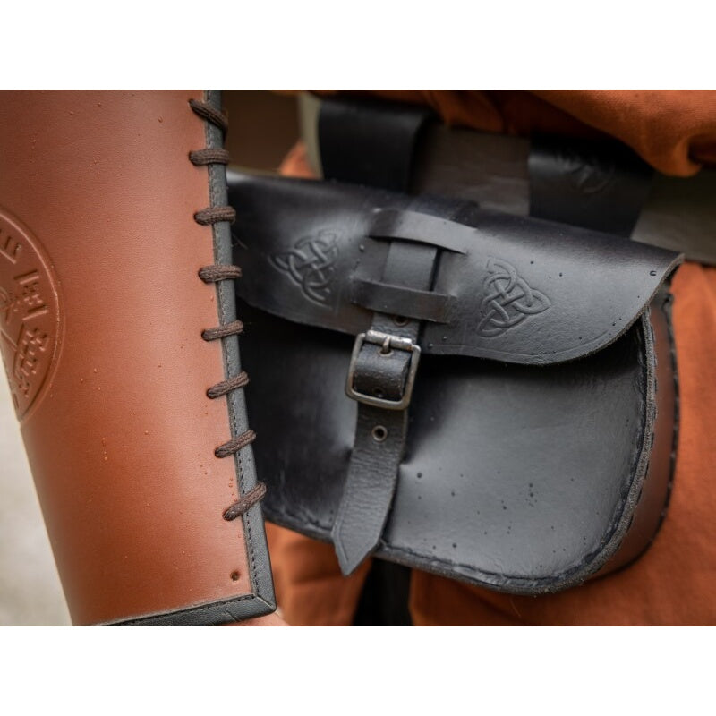 Product image Medieval Belt Pouch Alba with Embossing Black