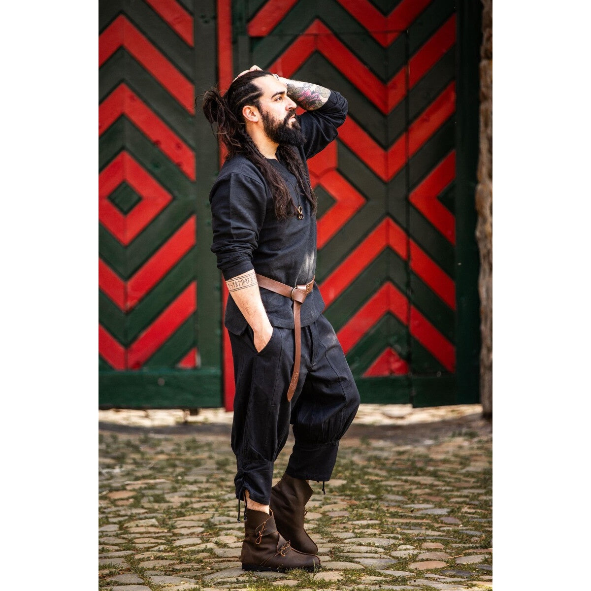 Product image Medieval Knee Breeches Laurence with Lower Leg Lacing black