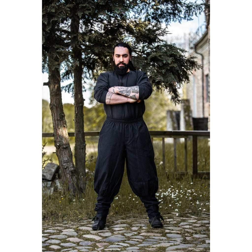 Product image Medieval Trousers Tiago with Leg Lacing black