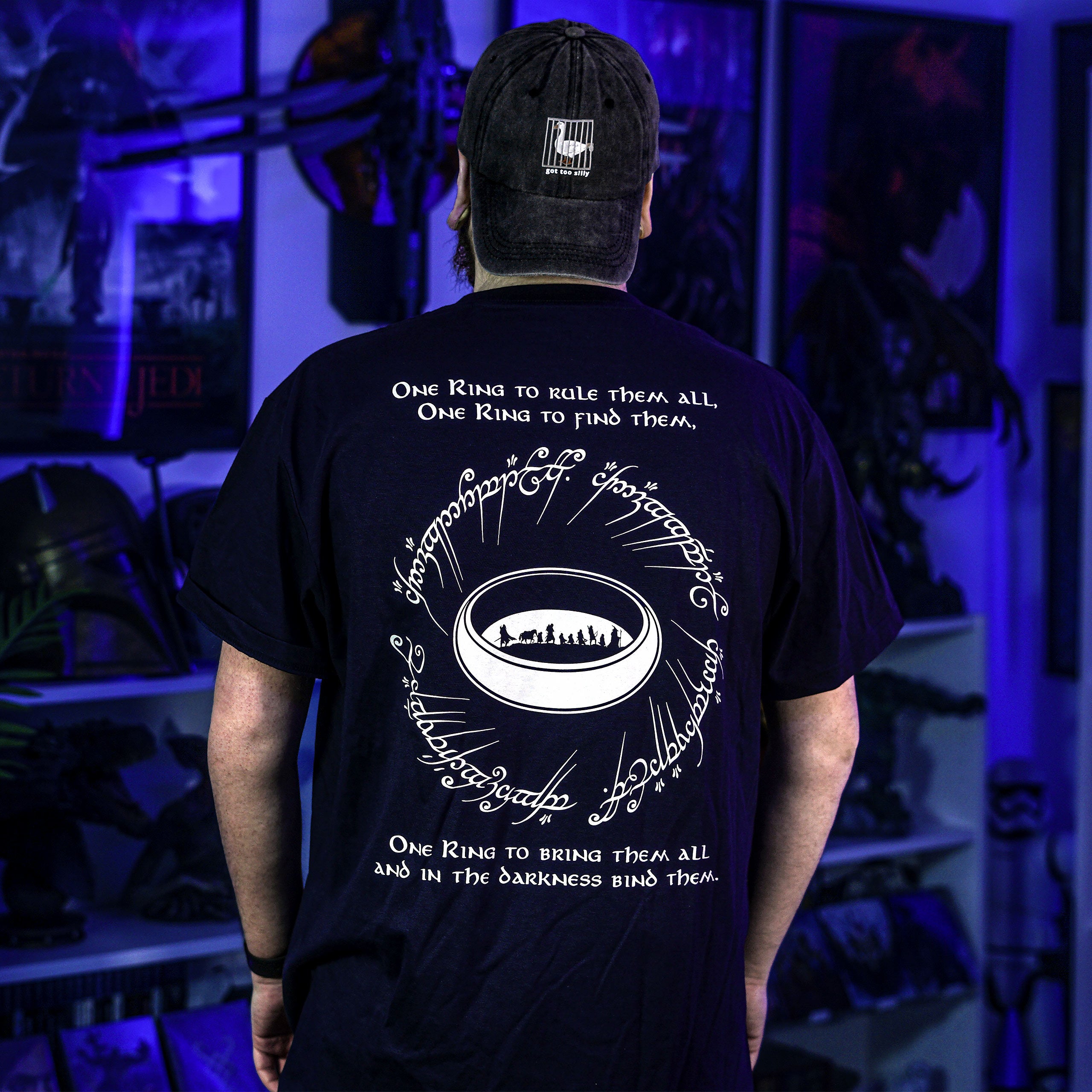Product image The One Ring T-Shirt Blue - The Lord of the Rings