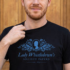 Product image Society Papers T-shirt black for Bridgerton fans