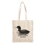 Product image Stupid Canadian Wolf Bird Tote Bag for Heated Rivalry Fans