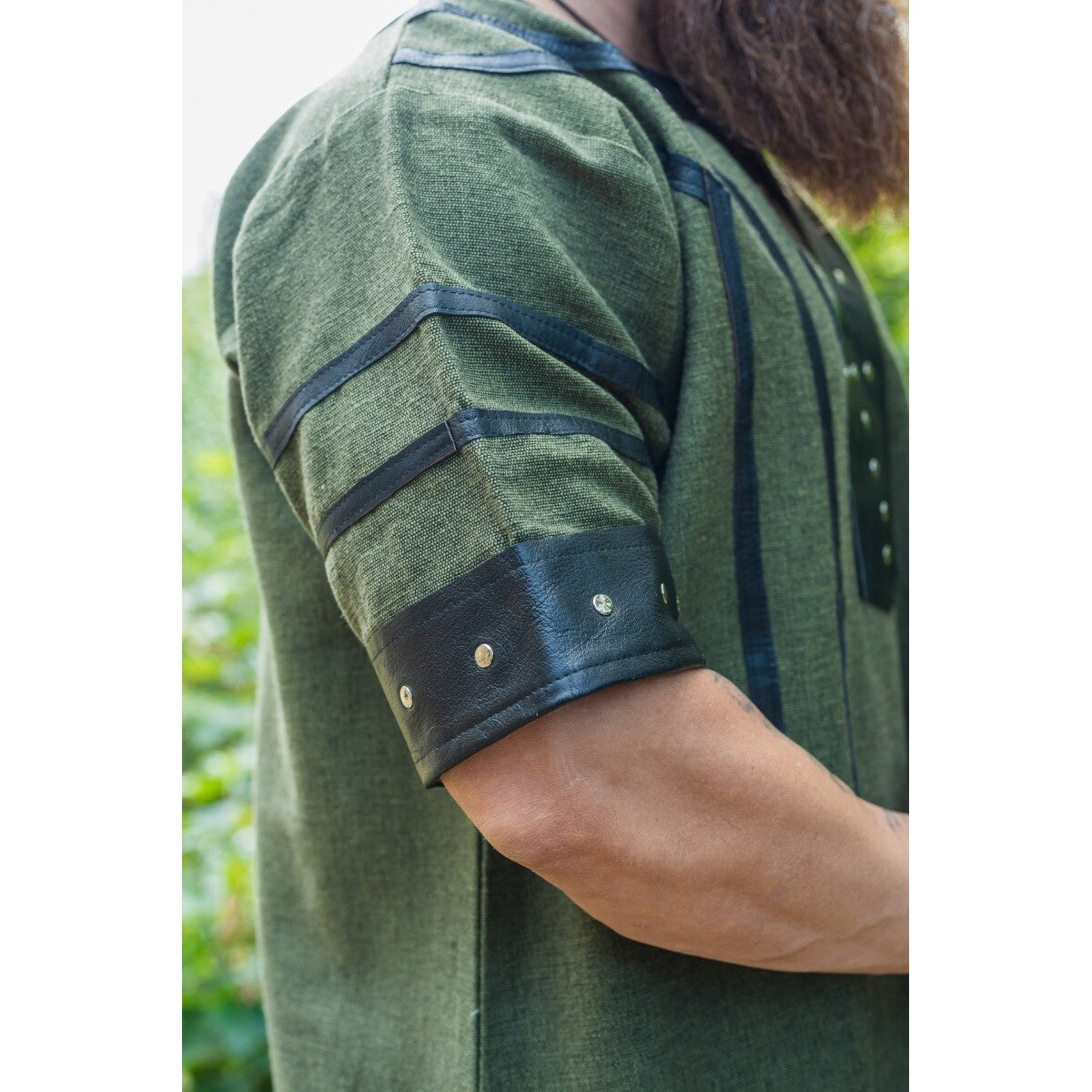 Product image Medieval Viking Tunic Rollo Short Sleeve Green