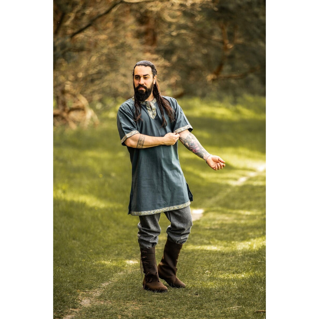 Product image Medieval Short-Sleeve Tunic Njal blue
