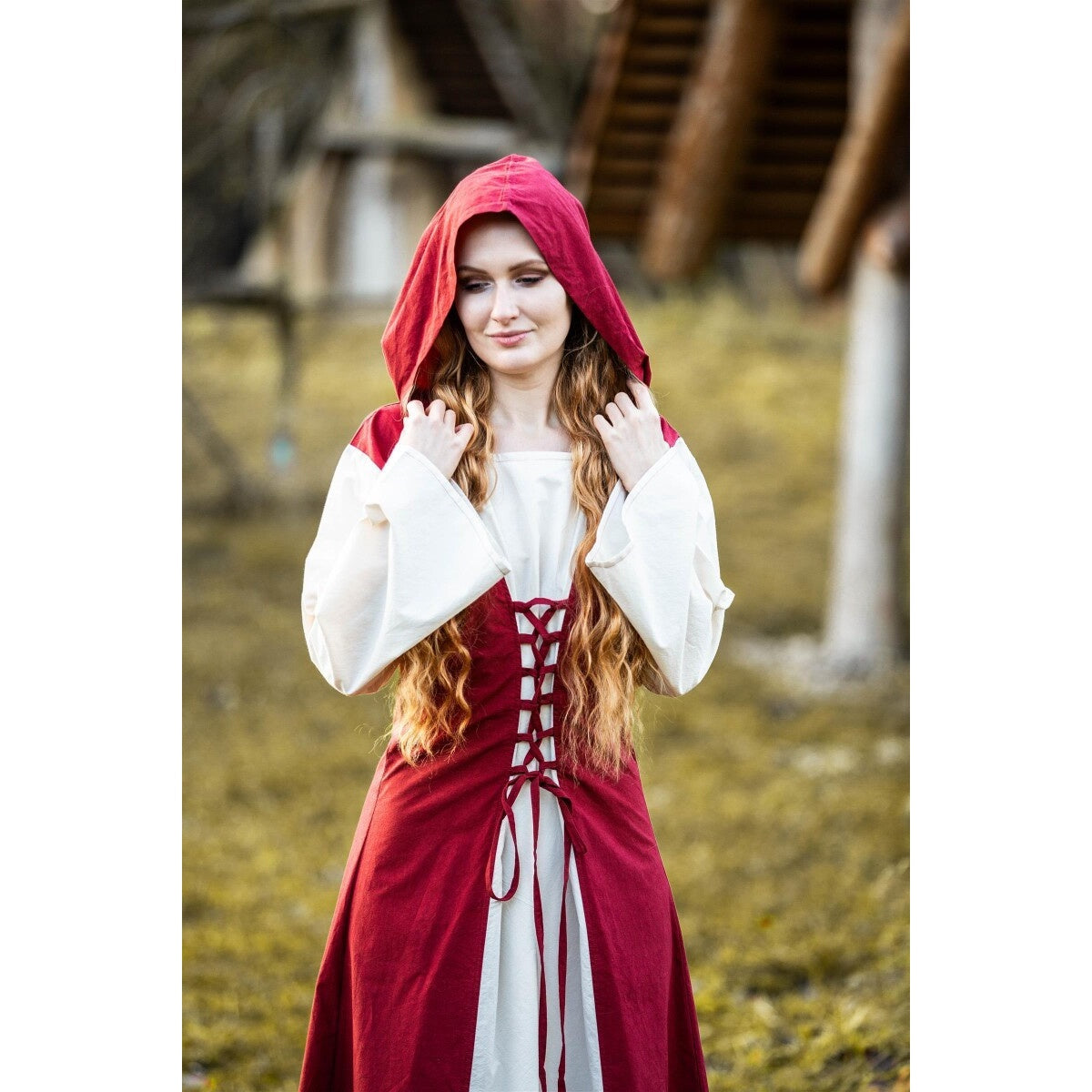 Product image Medieval Dress Genefe red-beige