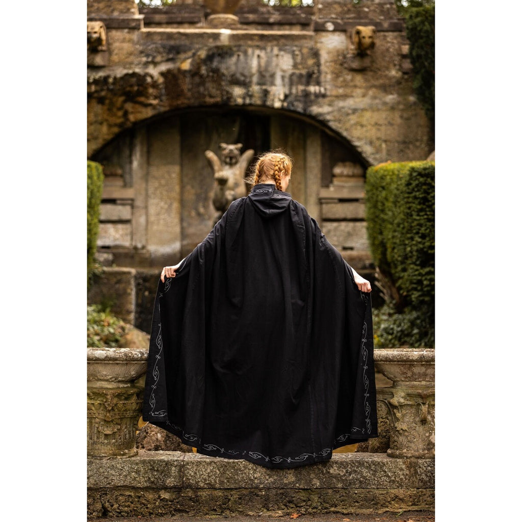 Product image Medieval Cloak with Embroidery Erna black