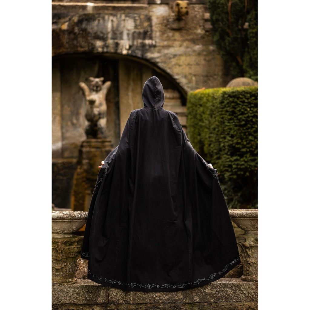 Product image Medieval Cloak with Embroidery Erna black