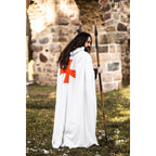 Product image Medieval Templar Cloak Baldwin white-red