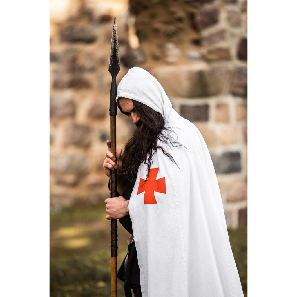 Product image Medieval Templar Cloak Baldwin white-red