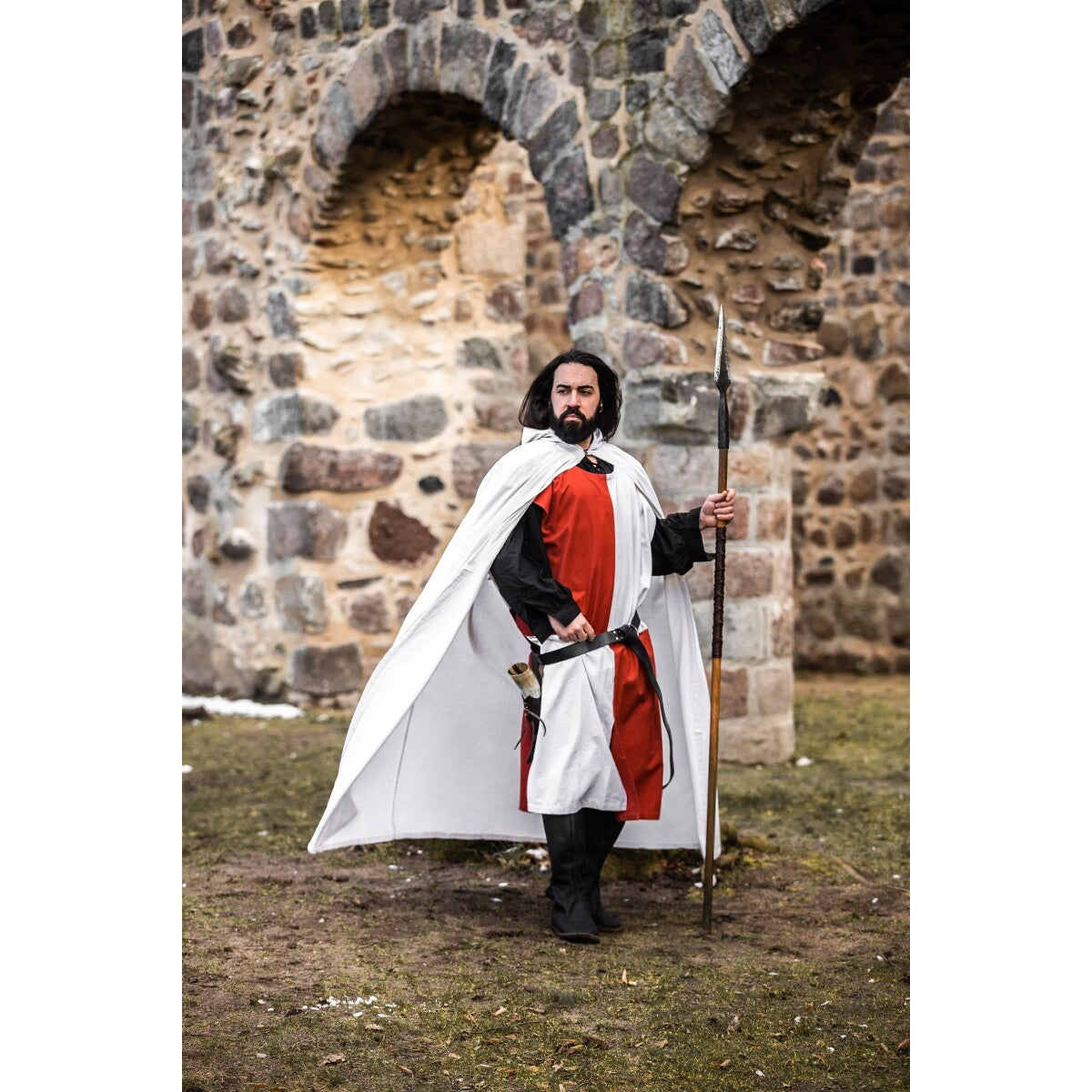 Product image Medieval Cloak of the Templar Knight Arnulf white-red