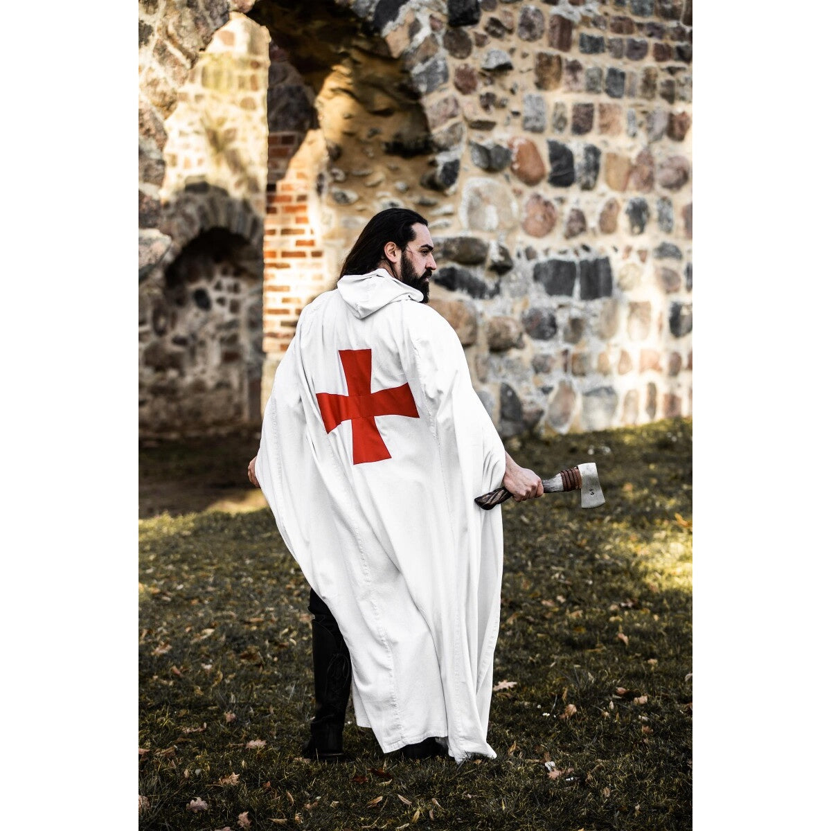 Product image Medieval Cloak of the Templar Knight Arnulf white-red