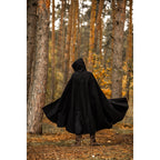 Product image Medieval Hooded Cloak Thorian Wool black
