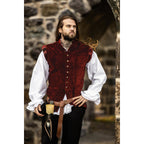 Product image Medieval Noble Velvet Doublet Pierre red