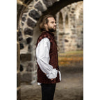 Product image Medieval Noble Velvet Doublet Pierre red